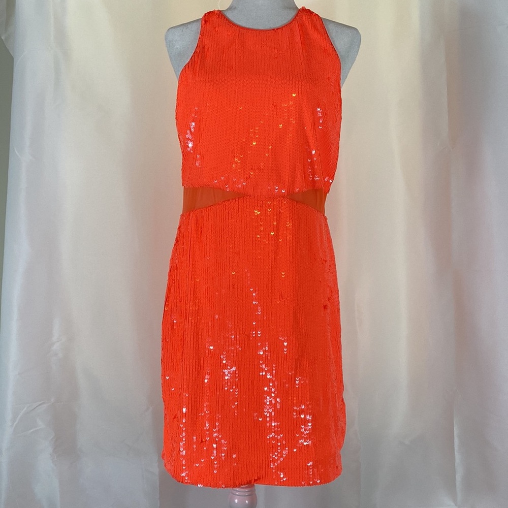 Alice and Olivia Cara Sequined Mini Dress Size‎ 12